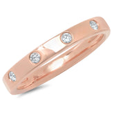 0.07ct 14k Rose Gold Diamond Lady's Band